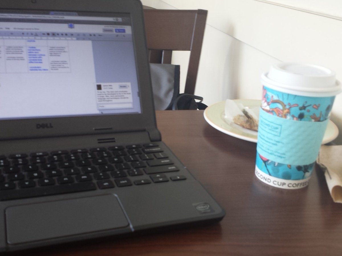jamolittle's tweet photo. Anyone else sitting in a coffee shop marking? https://t.co/xXYp9oGqZ0