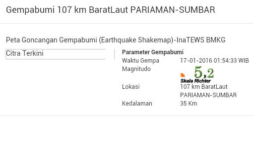 InfoUnand's tweet photo. Telah terjadi gempa bumi. Semoga kita selalu dalam lindunganNya. https://t.co/uPWpTFhkRp