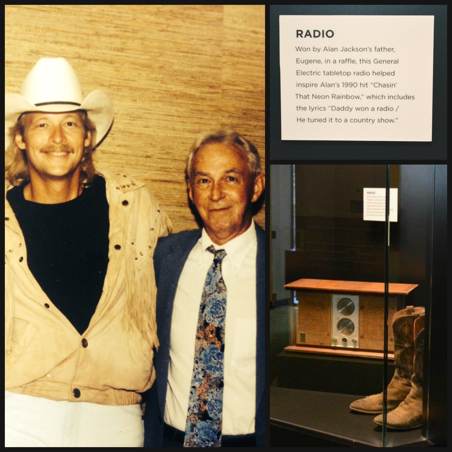 Alan Jackson on X: ""Daddy won a radio...", this day in 1991 Alan gave  @countrymusichof his Daddy's radio! #GenuineAJ https://t.co/MGAaKAdnx4" / X