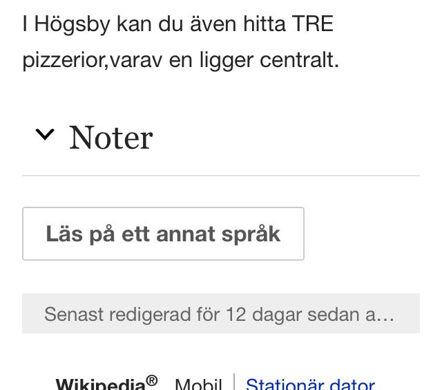 viktigaste på Högsbys Wikipedia-sida.