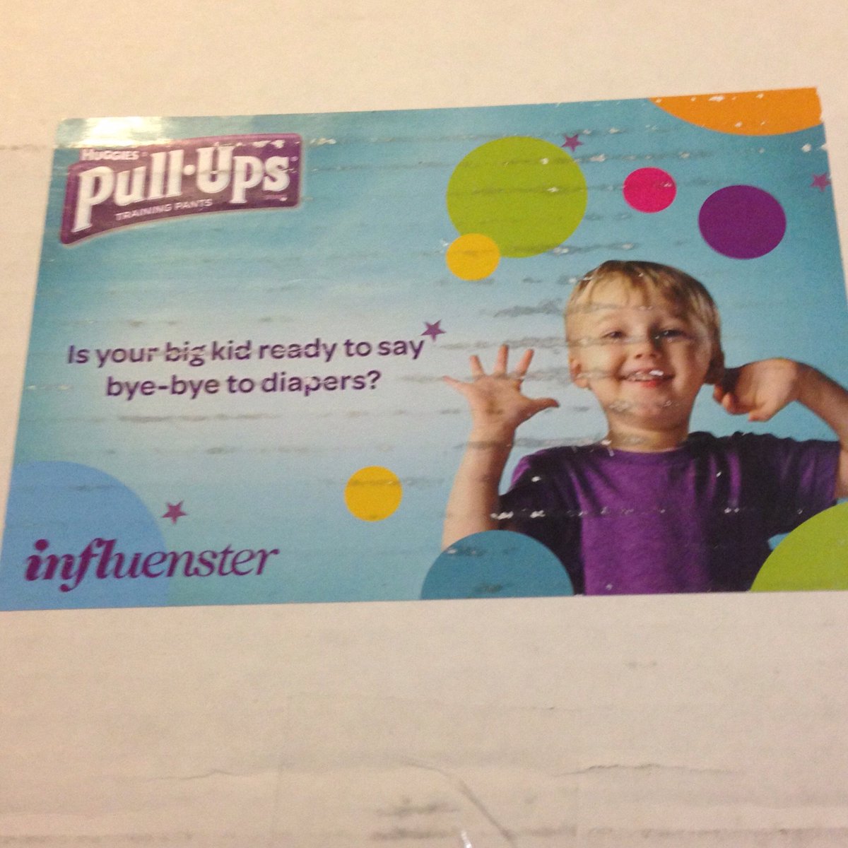 lisakeen's tweet photo. Got my #influentster #voxbox. Love Huggies for my son. #byebyediapers https://t.co/IlOZtrqtE3