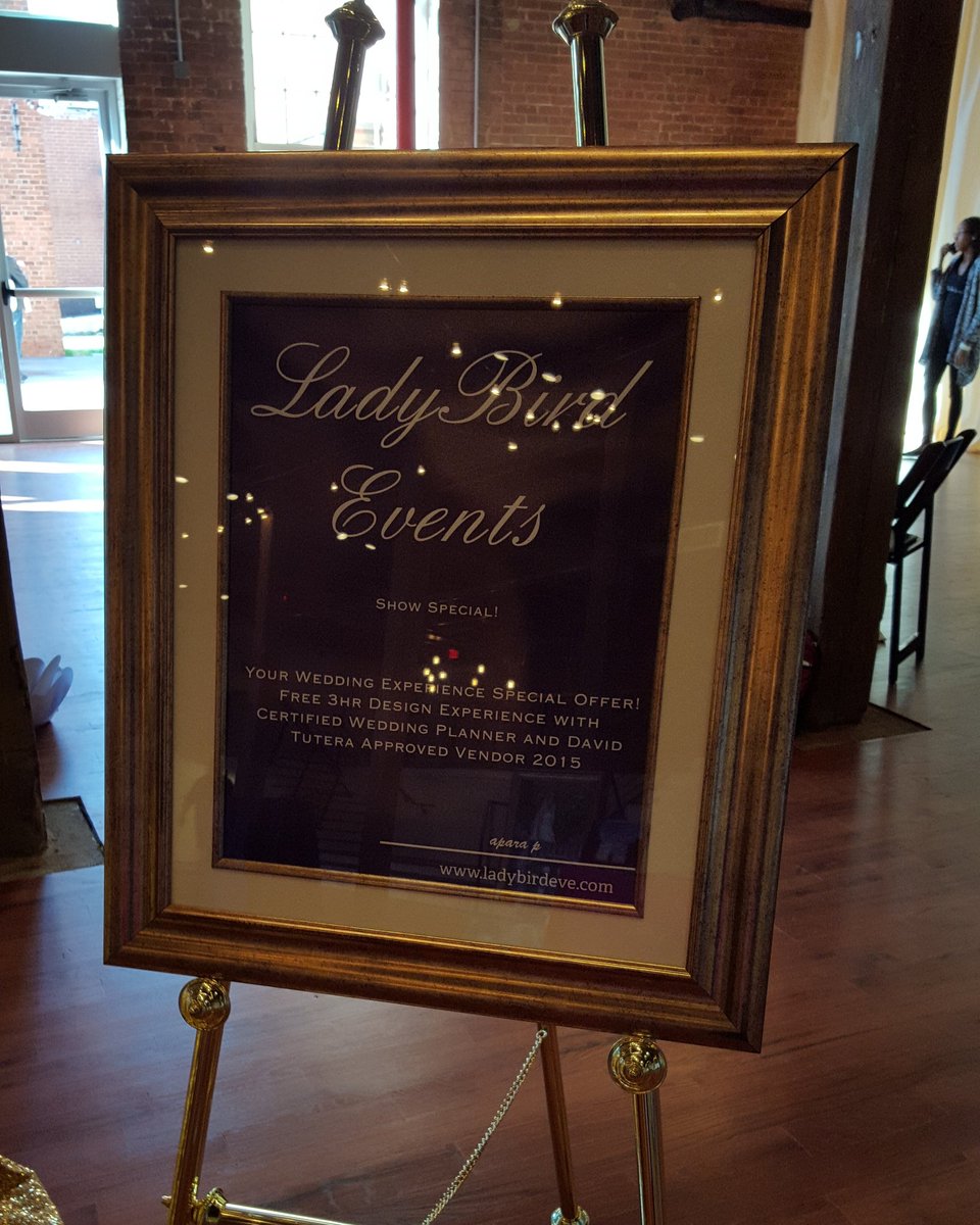 ladybirdeve's tweet photo. #freshlypressed @ClothMill The Winter Bridal Show #weddings #ncbride #ncbridetobe #brides #weddingplanner https://t.co/4OvhlzD6Ye