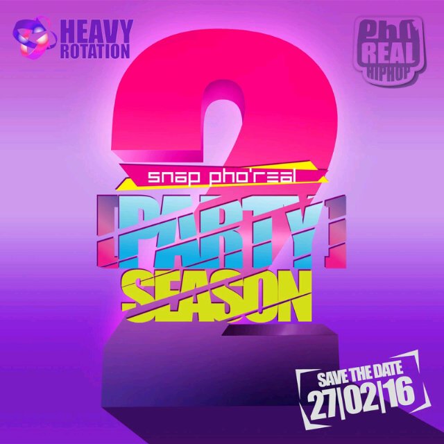 Snap_PhoReal's tweet photo. Snap Pho'Real Season 2 Bigger &amp; Better #SaveTheDate #27February2016 #HeavyRotation #PhoReaHipHop #BlooVelvet https://t.co/dYZZvapv1v
