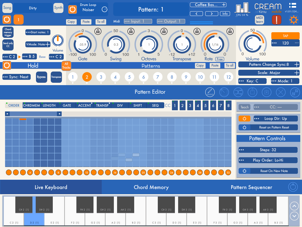 iOSMARS's tweet photo. Kirnu Cream Mobile – A sophisticated arpeggiator for the iPad https://t.co/kkZEN5CGif https://t.co/B29VhAsvXT