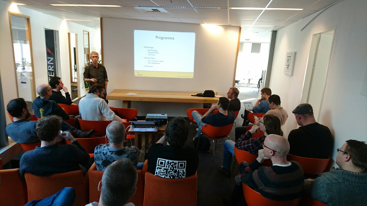 De voorbereidingsdag voor trainers van #drupaltrainingday was een groot succes! Dank <a href="/finalist/">Finalist</a> voor de locatie!