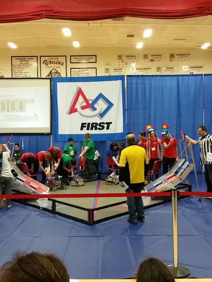 About to start our first match #omgrobots