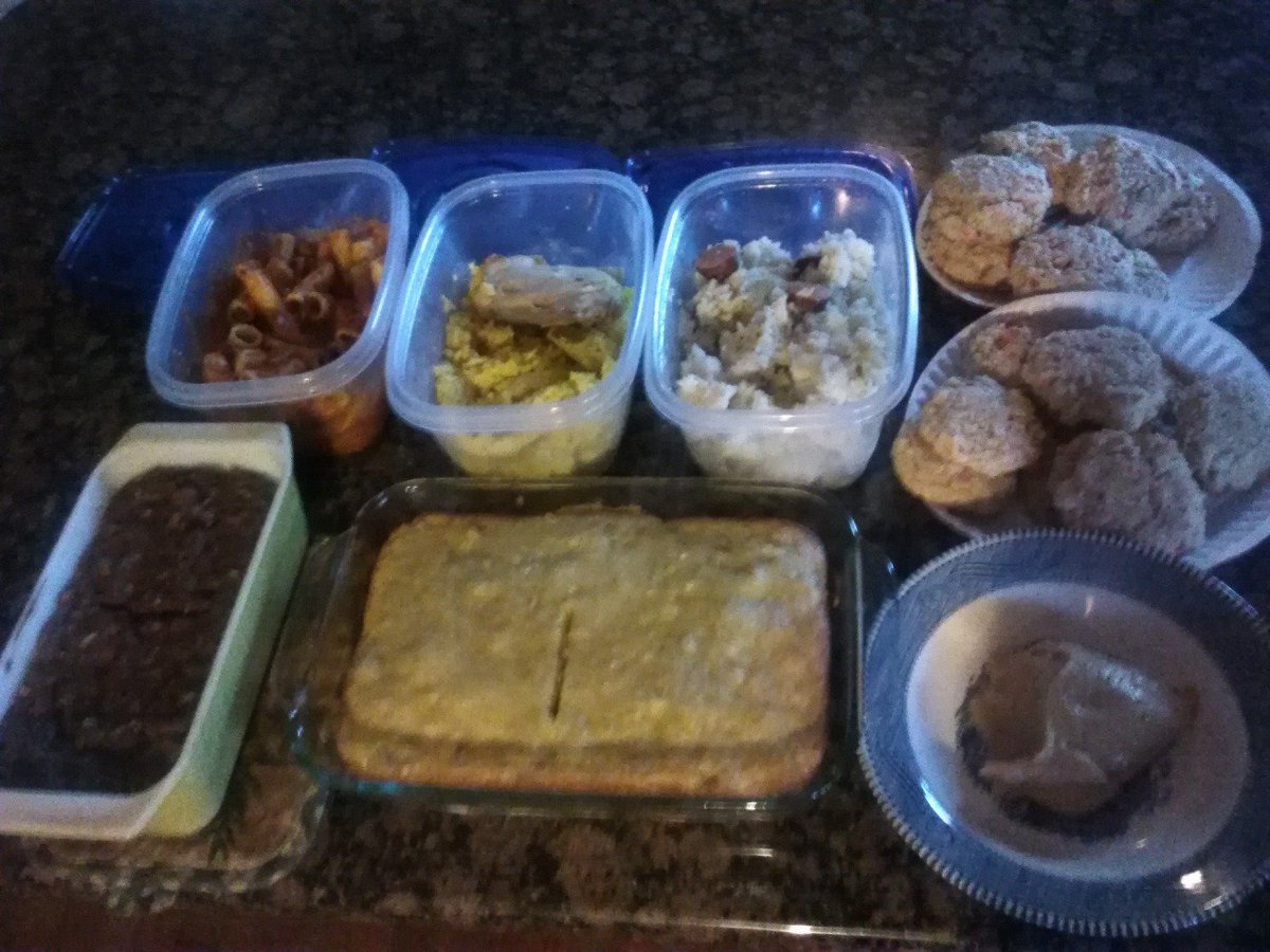 GA_TeaParty's tweet photo. @SCC_View @Steve___J #PastaRigatoni #ChickenYellowRice #SausagePierogi #OatmealCookies #PBFudge #BananaBrd #ChocBrd https://t.co/G80ot54Xzf