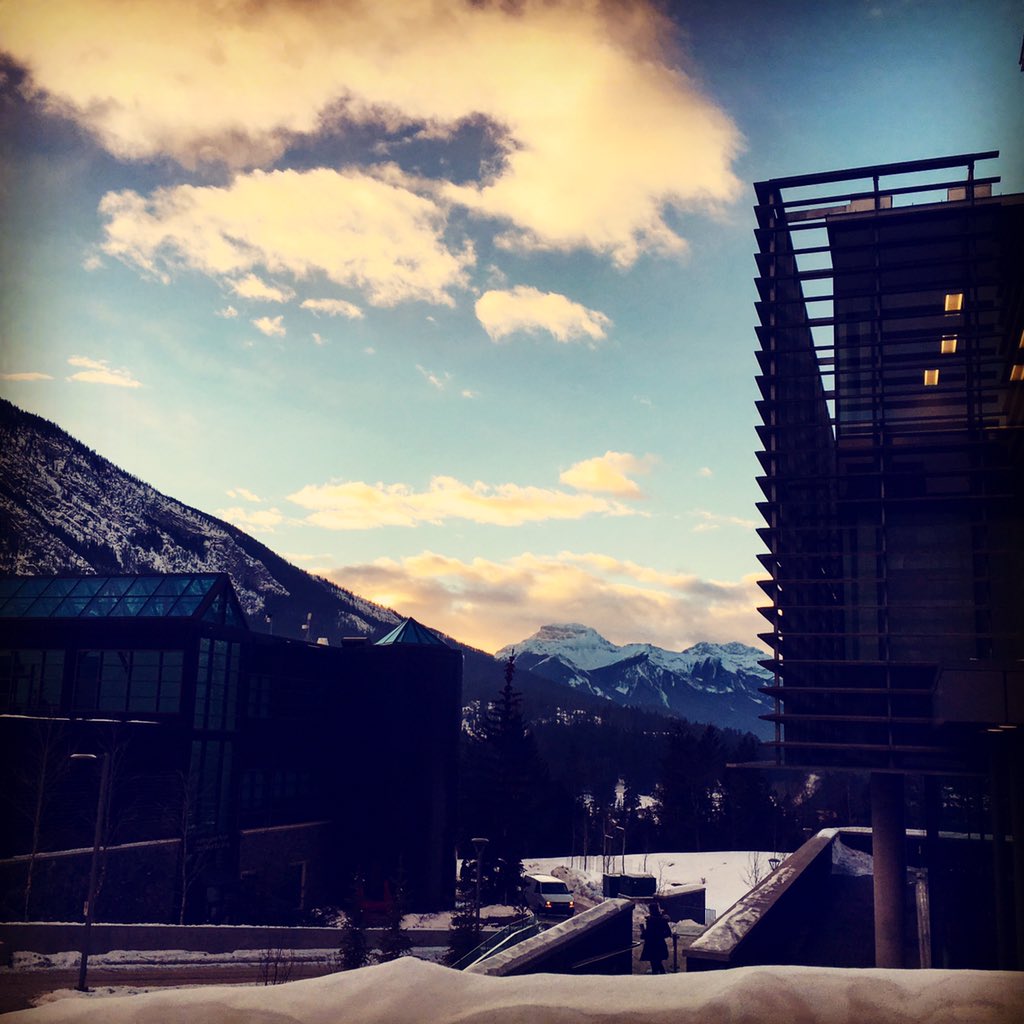 Walking down to the library yesterday to find some Berg. <a href="/thebanffcentre/">The Banff Centre</a>