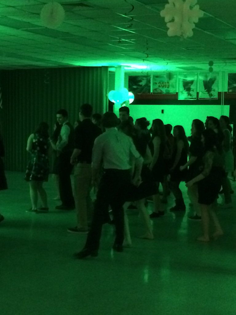DHS cafeteria transformed into a dance floor. Dance the night away! #DoverProud