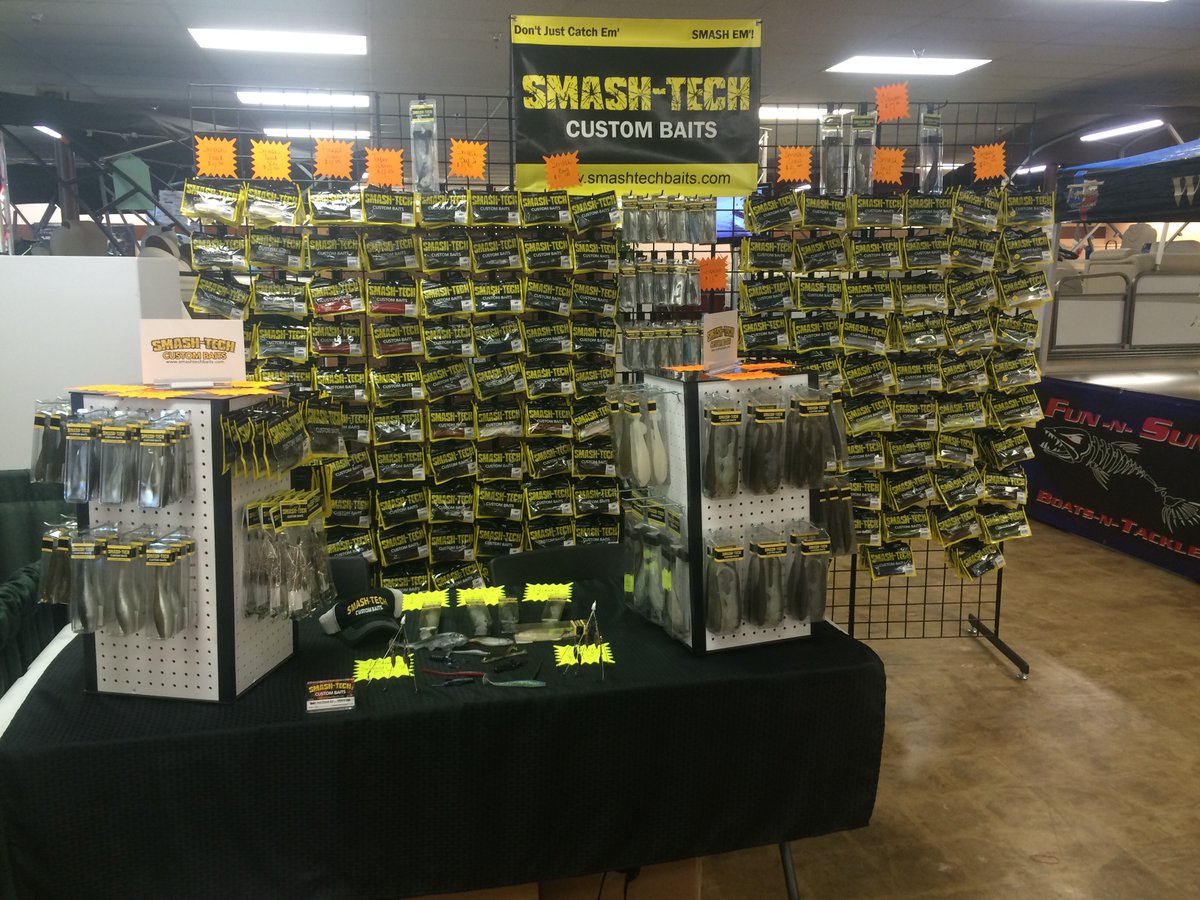 Smash Tech Baits (@smashtechbaits) on Twitter photo Tomorrow is the last day of the Fun N Sun tackle show.  Come by the Smash-Tech booth for your swimbaits! Tomorrow is the last day of the Fun N Sun tackle show.  Come by the Smash-Tech booth for your swimbaits!