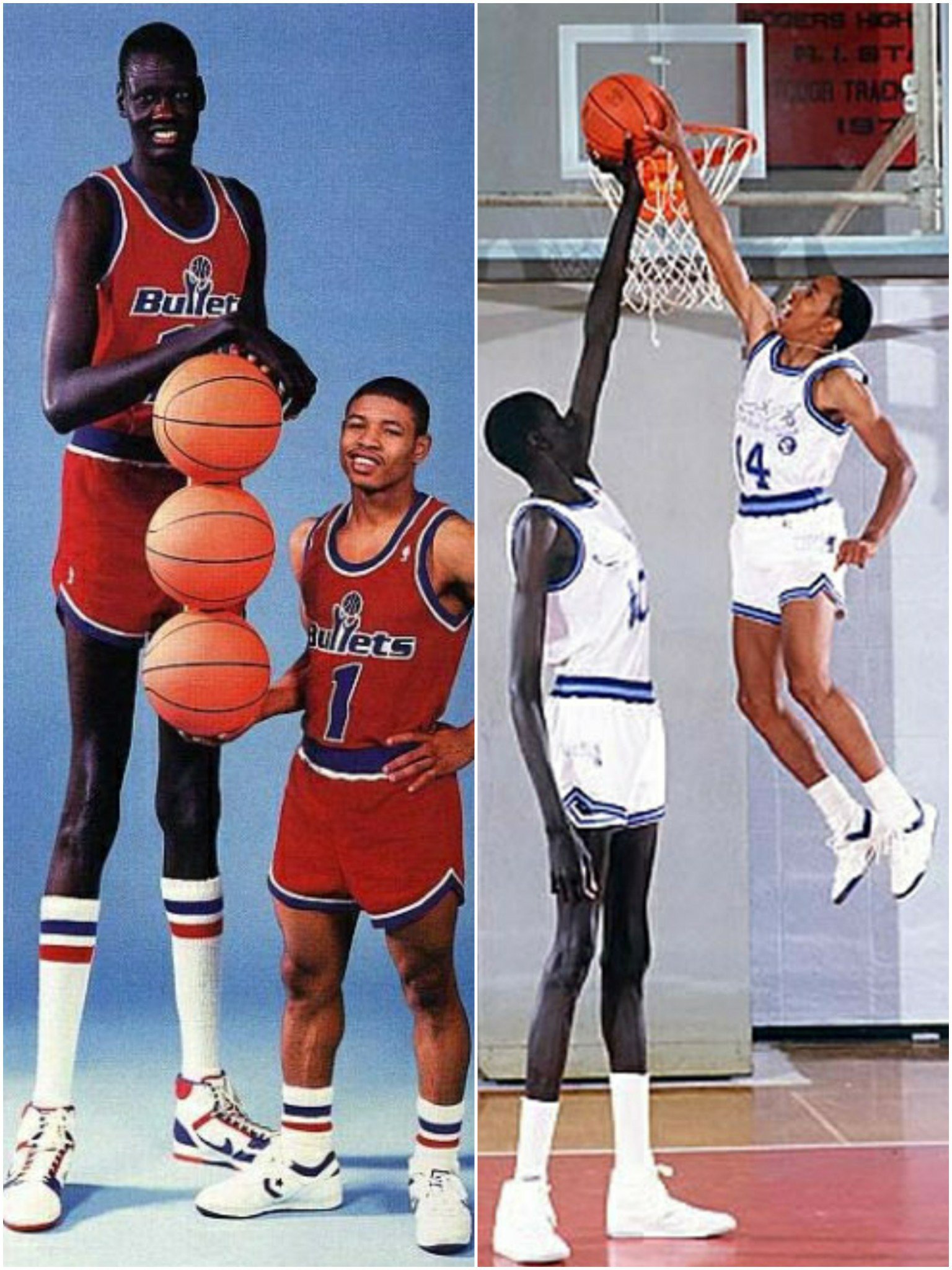 SI Photo Blog — Manute Bol (7-foot-7, 200 lbs) runs back on