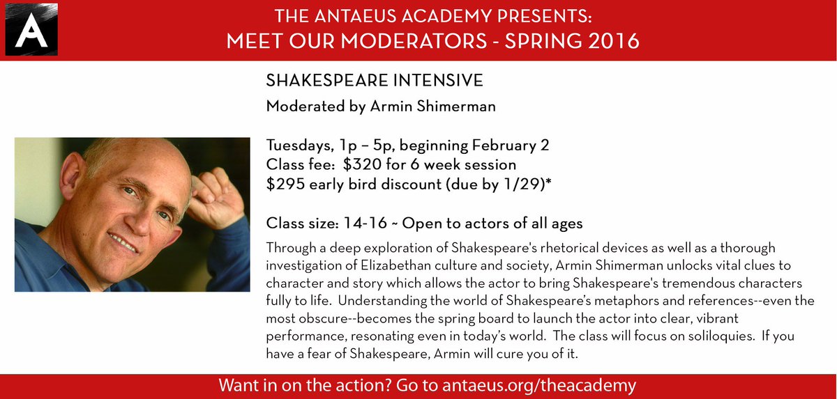 AntaeusTheatre's tweet photo. Shakespeare with Armin? We can't think of anything better! https://t.co/YPV0YiHGX1 https://t.co/QJ9yGUSLnz