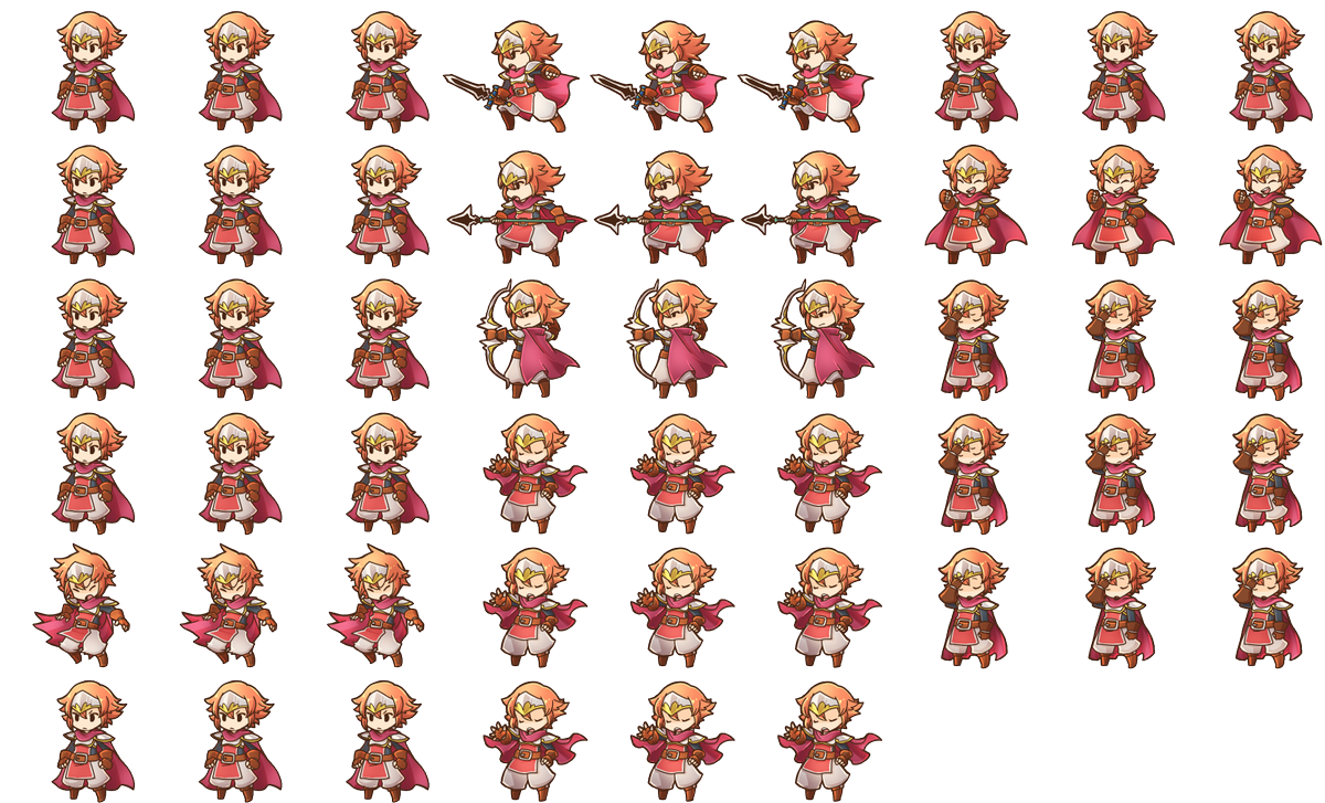 地獄カバ ハロルド君のサイドビュー 槍攻撃と弓攻撃を追加しました 次のキャラもこんな感じで作ってきたいと思います Rpgツクールmv Rpgmakermv T Co 5hme4ykzk2