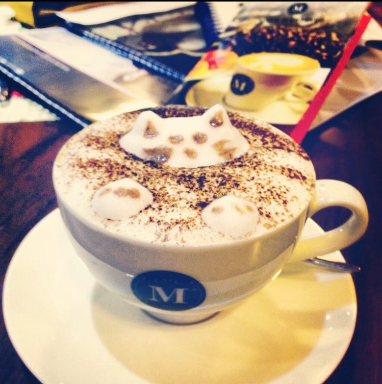 CafeMartinezUAE's tweet photo. Cute coffee art #cafemartinezuae #cafemartinezdubai https://t.co/HhAdqBmziY