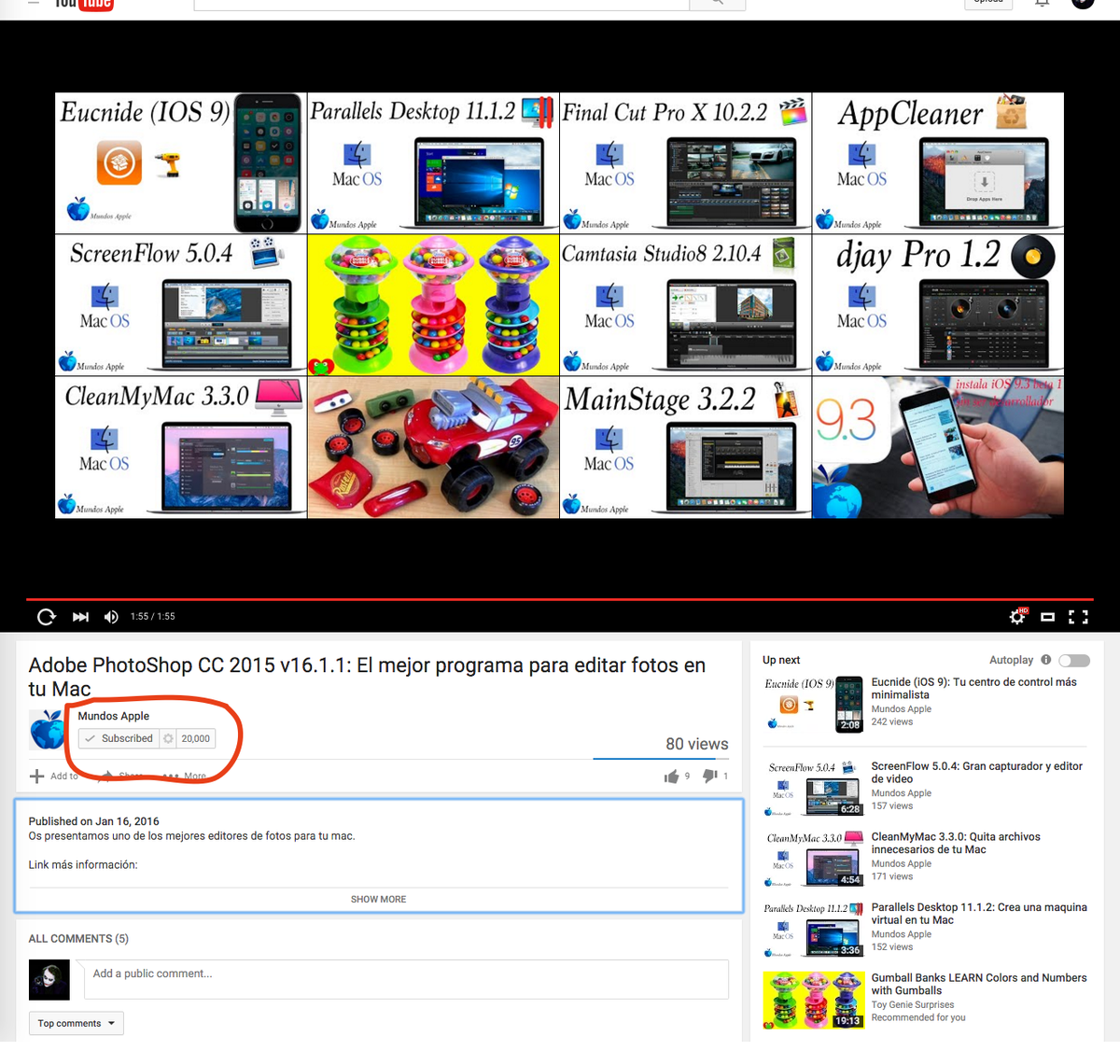 antaeuz's tweet photo. @mundosapple 20,000 suscriptores exactos! Felicitaciones carnal! Gracias por los videos de estas 2 semanas! 👌👍 https://t.co/b7evL9Nifp