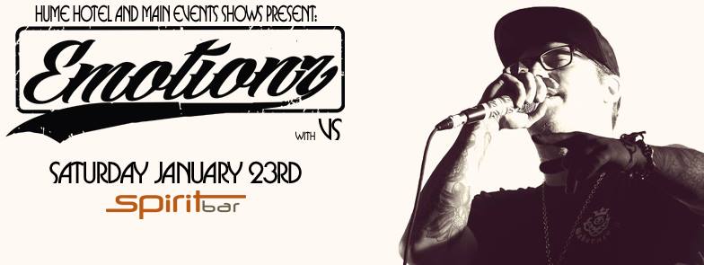 23/10/16 <a href="/spiritbar/">Spiritbar</a> 
EMOTIONZ Live feat. Vs. &amp; Zes Nomis
<a href="/EmotionzMusic/">Dave Nelson</a> <a href="/vsohshitword/">Vs.</a> &amp; <a href="/MostGetter/">るい</a>