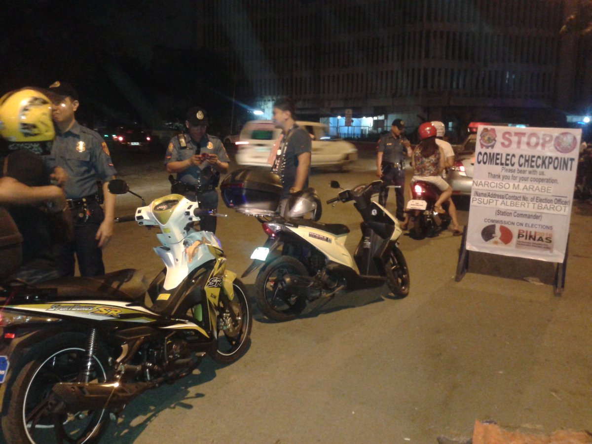 PINSP ERNESTO SANTOS MANAOIS established Checkpoint on January 11 and January 13, 2016 from 10PM to 12MN.