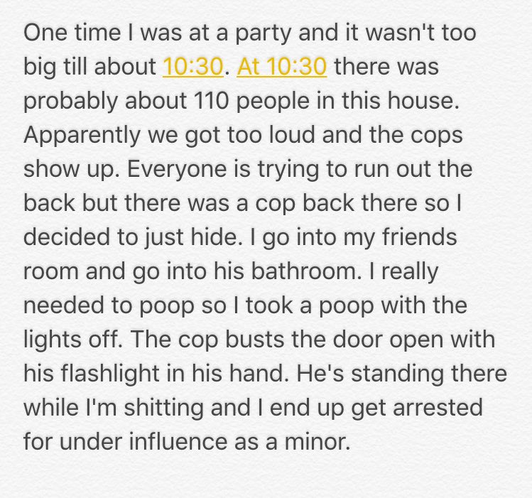 Arrested while pooping 😂😂