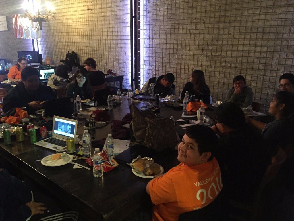 Kids having having a great time at #ValleyHackaThon