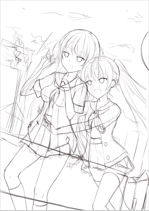 仲良し二人。
二人の絵久しぶりだな。 