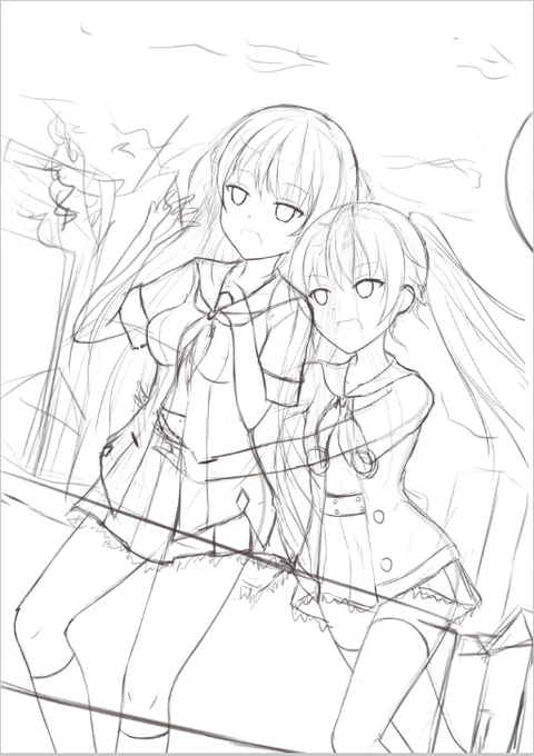 仲良し二人。
二人の絵久しぶりだな。 