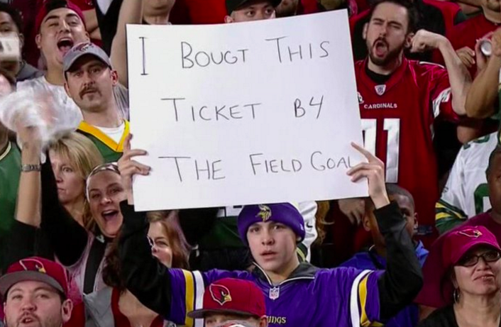 linorulli's tweet photo. Amazing game for the history books, #GBvsAZ 
Yet as a Vikings fan, I'll always remember this guy... https://t.co/SI7J8zvFx3