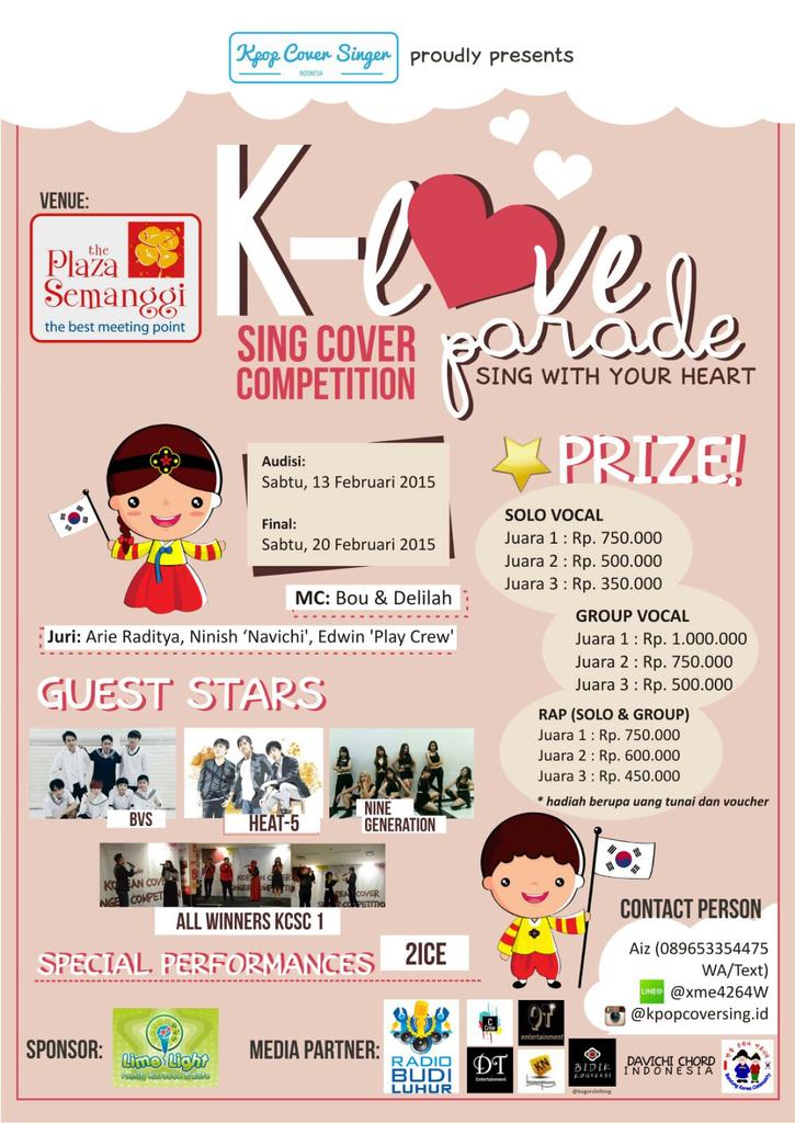 <a href="/LYNX__DC/">LYNX</a> [EVENT] KPOP SING COVER COMPETITION at @plazasemanggi 13&amp;20 Feb 2015. more info 0896-5335-4475