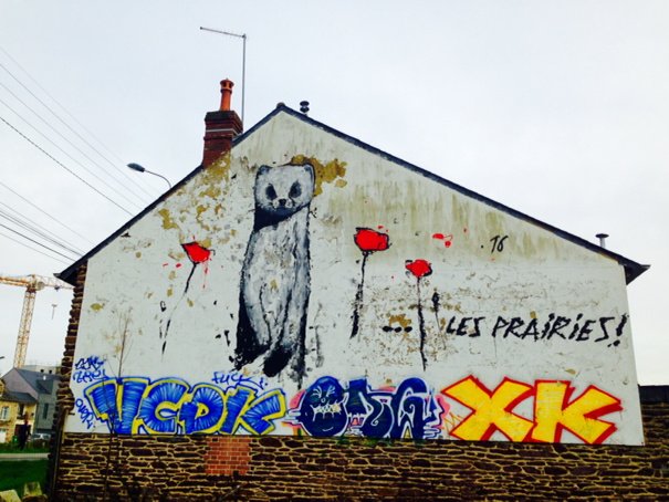 Projet des Prairies des Saint-Martin : circulez y a rien à War ? Pas si sûr... #rennes #street art #war #urbanisme