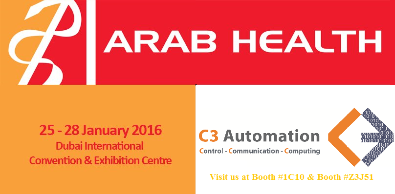 c3automation's tweet photo. Are you ready for @Arab_Health 2016? Come and visit us at Booth # 1H10 &amp; Z3J51 @humanscale @c3automation https://t.co/M4TfYvSx3N