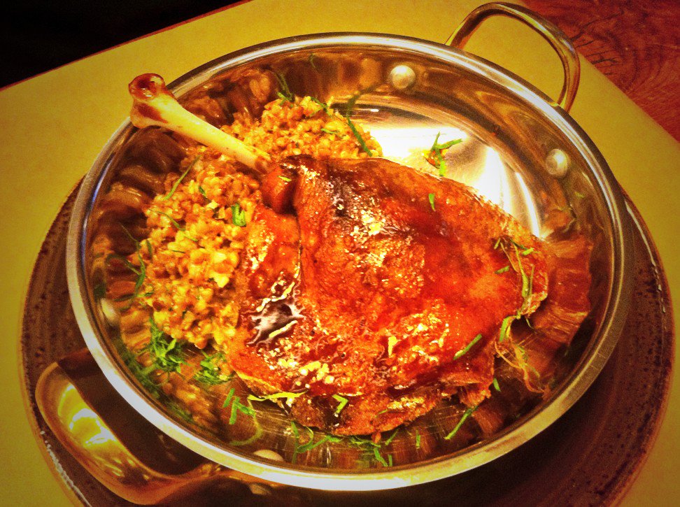 Goose leg with buckwheat, all sourced from small local farms <a href="/Lavkalavka/">LavkaLavka</a> Moscow, Russia #farmtoplate