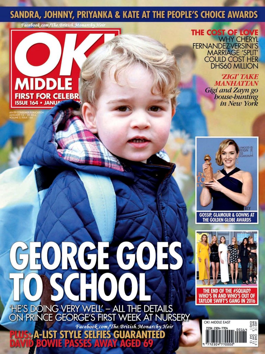 Prince George is featured on the cover of <a href="/OKMiddleEast/">OK! Middle East</a>, dated January 14 and on sale now. #PrinceGeorge