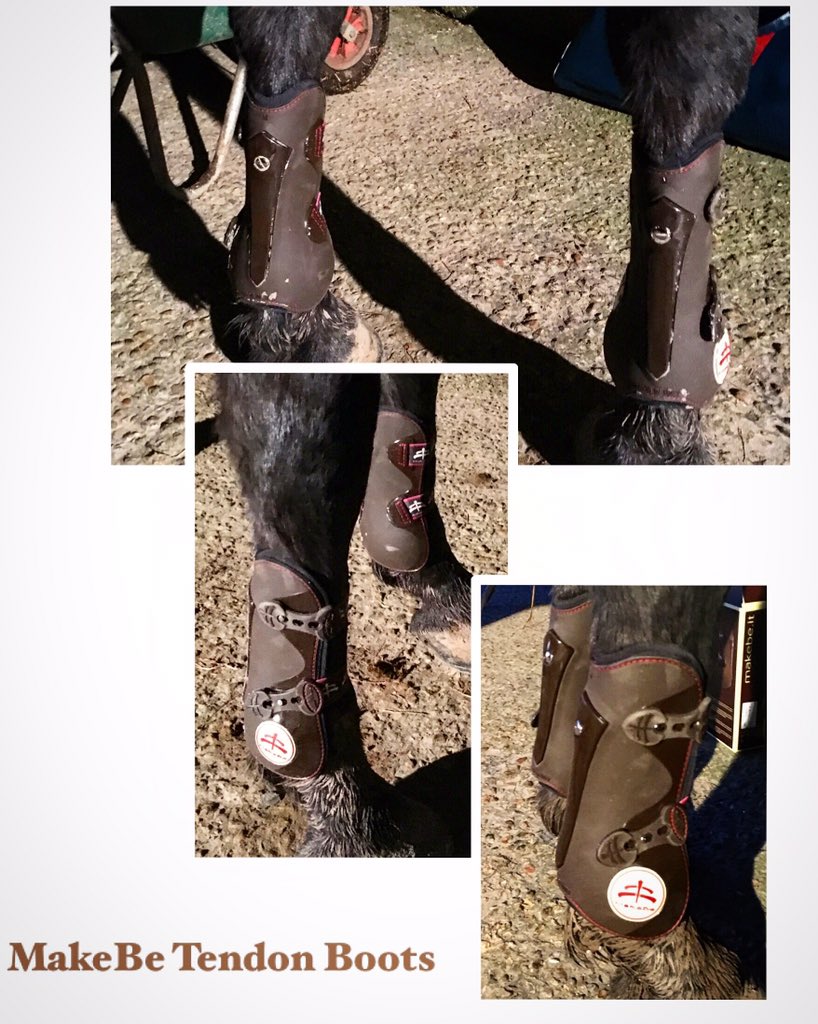 MandzP1992's tweet image. We are really enjoying testing out the MakeBe tendon boots from @TheEquinery . Here's some pics taken in the dark 🐴