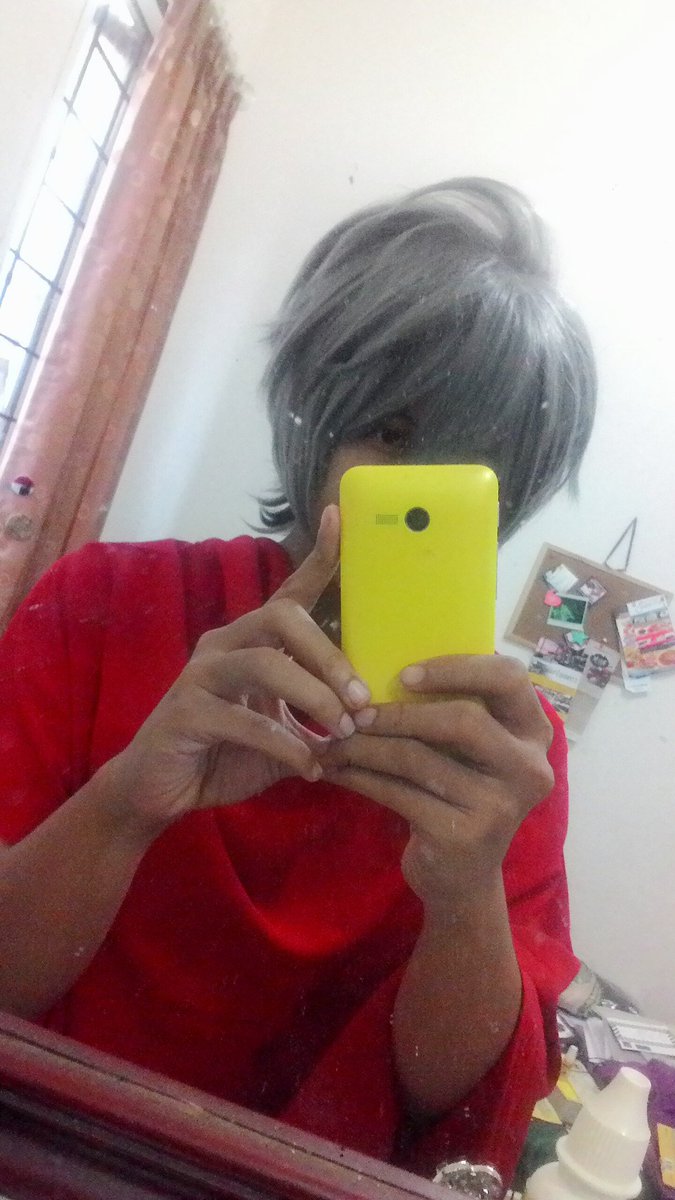 kazu_hyun's tweet photo. Thanks buat mbun @tattsun_niya ,yg udah potongin wig nya..ehehehe..#happy #akira #togainunochi #togachi #gameBL https://t.co/1gaLvDiUX7