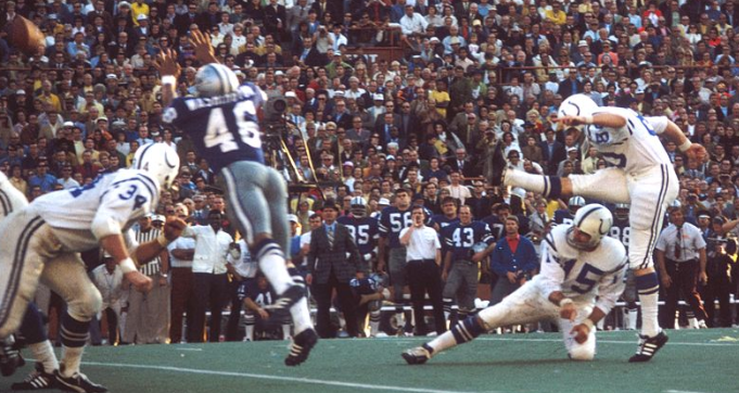 1971 <a href="/BaltimoreColts/">BaltimoreColts</a> defeat <a href="/dallascowboys/">Dallas Cowboys</a> 16-13 #OnThisDay Jim O'Brien's 32-yard field goal with 5 secs to go <a href="/NFL/">NFL</a>