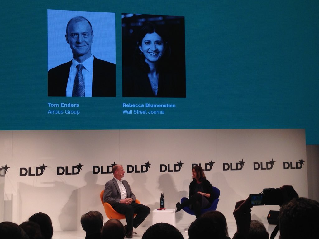 Renting helicopters via <a href="/Uber/">Uber</a> and <a href="/Airbus/">Airbus</a> might soon be possible according to #TomEnders <a href="/DLDConference/">DLD Conference</a> #DLD16