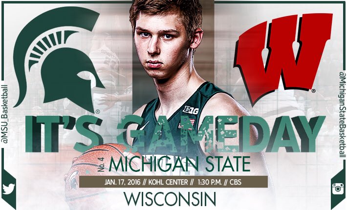 MSU Hoops -6 at Wisconsin - 1:30 on CBS CY73kfZWAAAGrNF