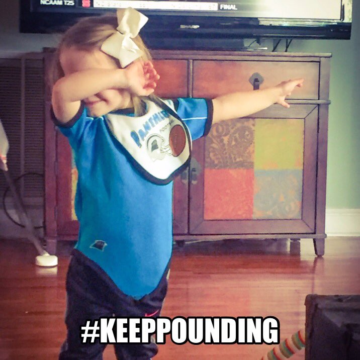 ChrisDeeW's tweet photo. @Panthers #KeepPounding #SEAvsCAR 🏈 Our little Panther is ready 🏈 https://t.co/KkvAWXpe8m