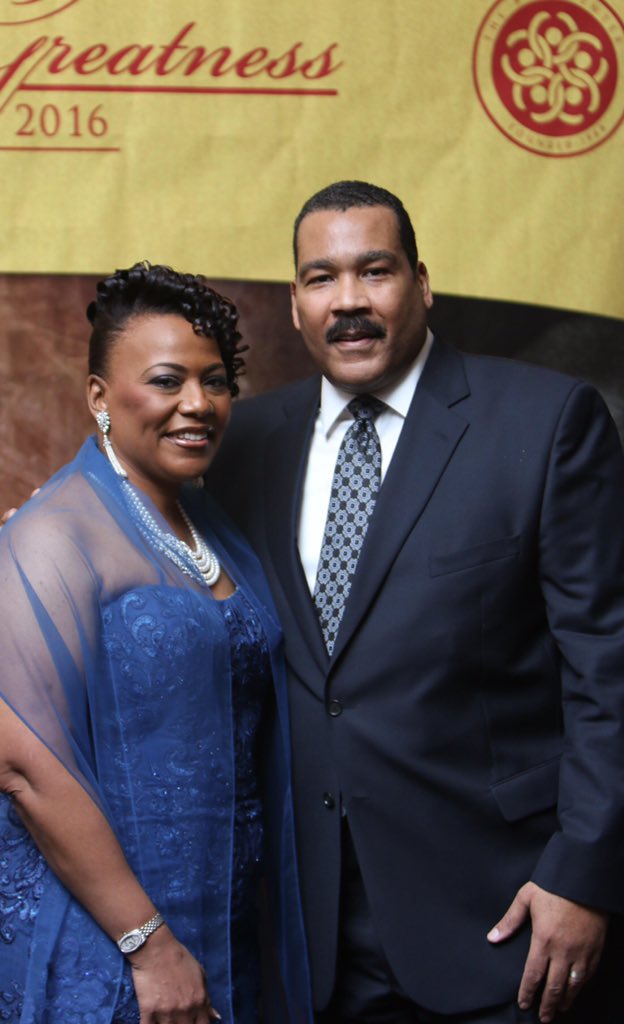 With my brother, Dexter Scott King, at last evening's <a href="/TheKingCenter/">The Martin Luther King, Jr. Center</a> #SaluteToGreatness.