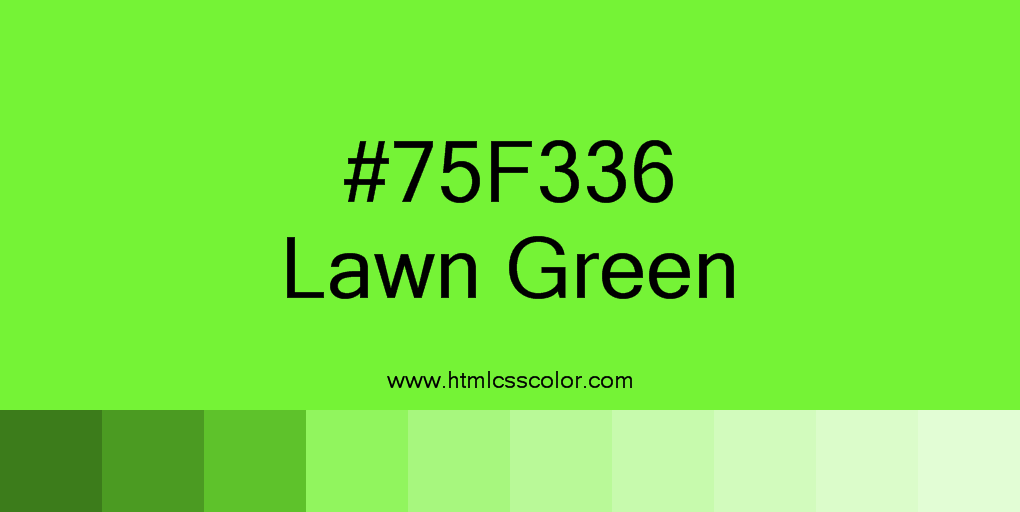 LillianEdmiston's tweet image. RT  htmlcsscolor.com/hex/75F336

Color #75F336, RGB (117, 243, 54). Color name: #LawnGreen. #…