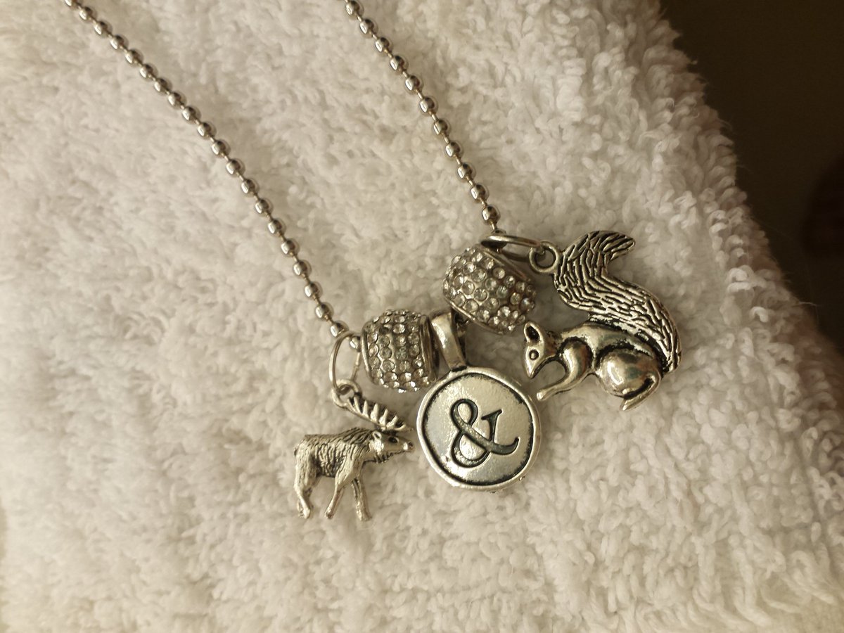 luvchildofelvis's tweet photo. My #mooseandsquirrel necklace...an obvious choice for today! #j2day #jaxcon https://t.co/FOrVvltc2Z