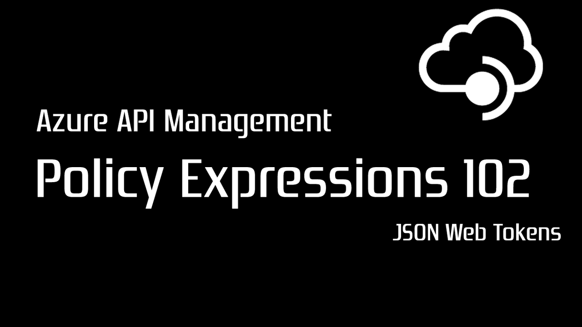 codek_tv's tweet image. Azure API Management Policy Expressions 102 – JSON Web Token
☞ hii.to/E19oBcbug
#jsonwebtoken #azure