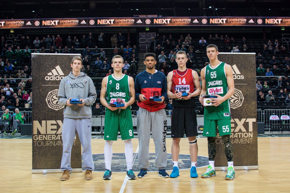 bczalgiris's tweet photo. #Velicka, #Tuma, #Tchouaffe, #Vasiliauskas and #MVP #Hartenstein made the Best5 of @Euroleague #adidasNGT #Kaunas. https://t.co/2Rh2X6A9pa