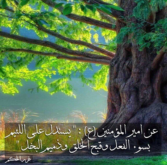 عن أمير المؤمنين عليه السلام
يستدل على اللئيم بسوء الفعل وقبح الخلق👇🏽
@Jasem_kuw  
<a href="/4Shia/">ريتويت4⃣شيعة</a> 
@ReTweeT2_Q8