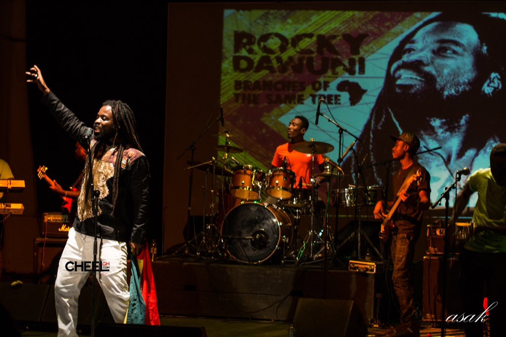Events21Ghana's tweet photo. @RockyDawuni's Ghana build up concert to @TheGrammys shows on @Viasat1Ghana #EnjoyTV at 5:00pm today. cc: @Afrofunke https://t.co/we70MYYYlE
