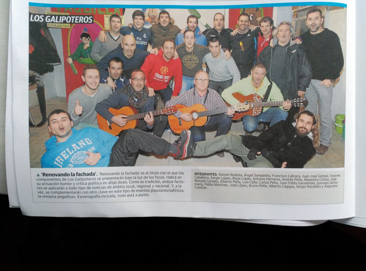 galipoteros's tweet photo. Hoy salimos con esta cara de bobos en el diario :) https://t.co/cJ6wrzNerD