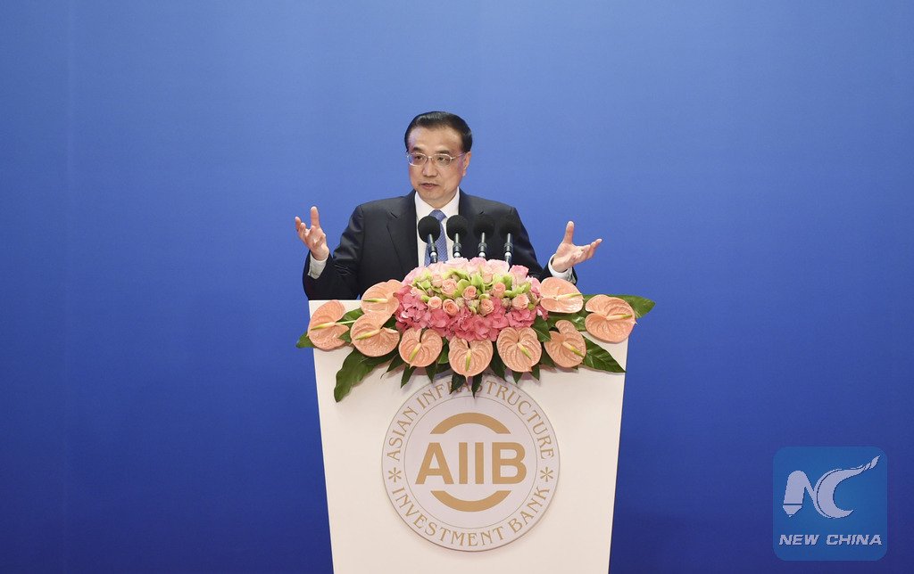 XHNews's tweet photo. Premier Li elaborates on vision for #AIIB, China's economy in 2016 at AIIB meeting https://t.co/87yt1zREr4 https://t.co/eAFeFYISpL