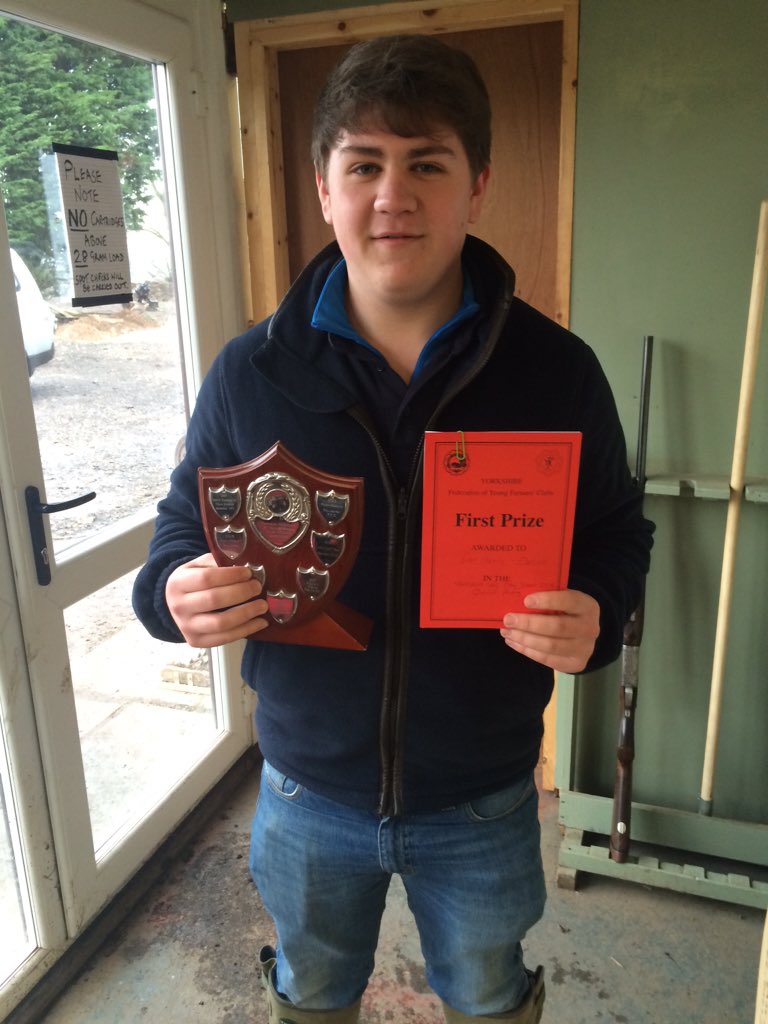 Well done to our member Dan Henry for coming 1st today in the <a href="/YorkshireYFC/">Yorkshire YFC</a> Clay Shoot! 45/50 not to bad! #yfccomps