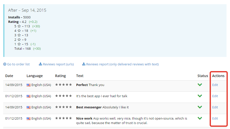 dimmduh's tweet photo. #app2top - update. New feature. Editing reviews before and after delivery. https://t.co/CD8TmmMhN0