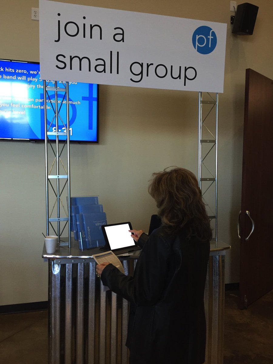 brianbrunke's tweet photo. Stop by one of our two kiosk in the lobby this morning and join a Small Group! https://t.co/3NE284dwgl