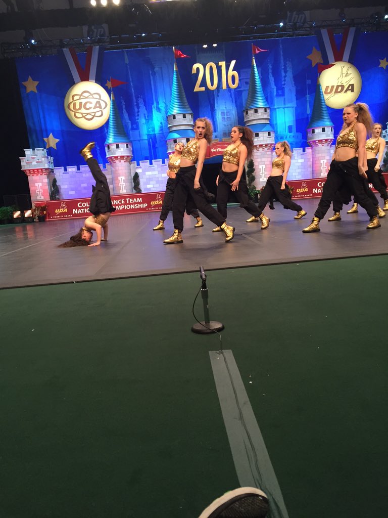 <a href="/TCNJDanceTeam/">TCNJ Dance Team</a> just brought it with highlighted soloist and costume changes! #UDANationals